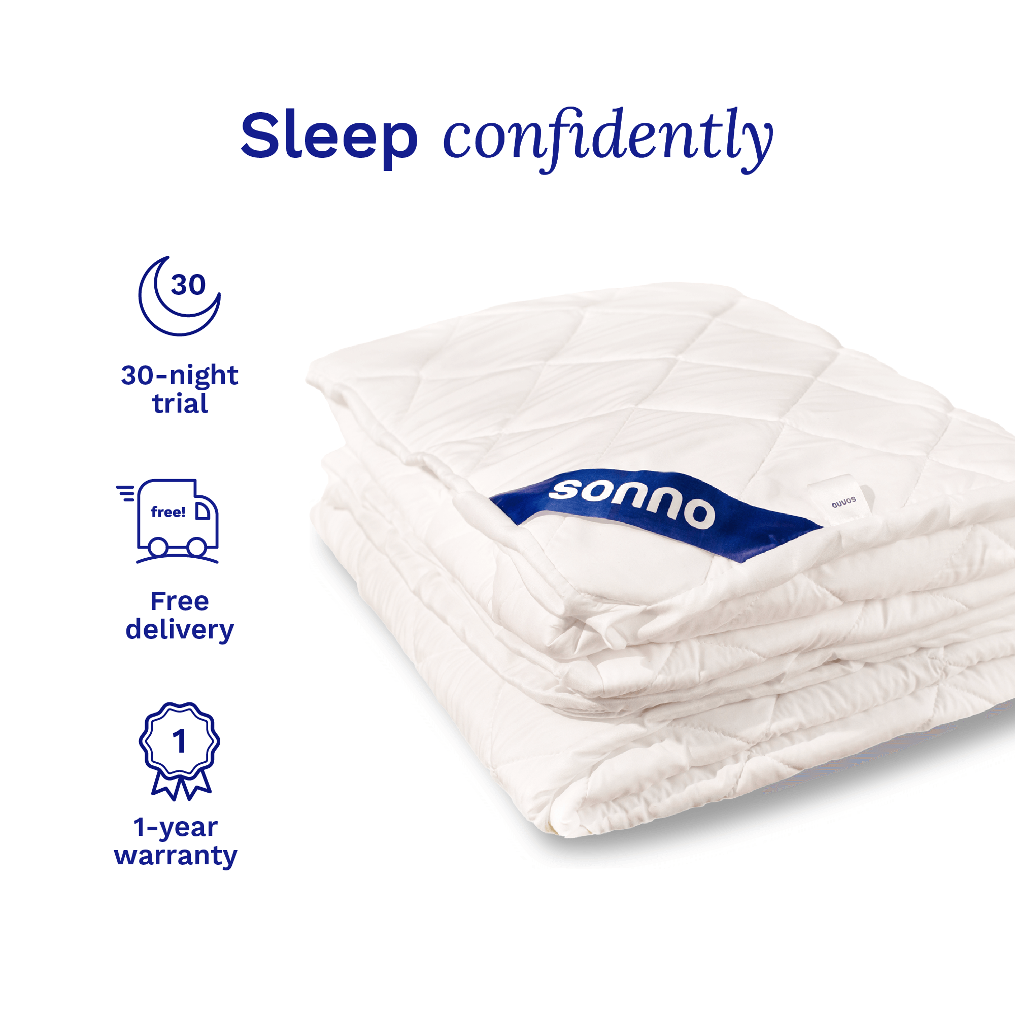 Sonno mattress protector fitted on bed with waterproof and breathable features for queen size mattress in Malaysia